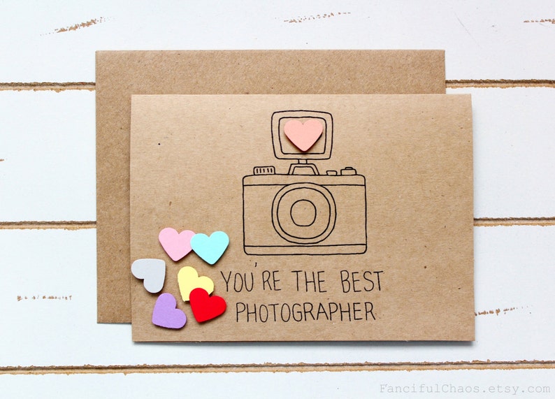 You're The Best Photographer Customized Stationary Cards Wedding, Pregnancy, Family Photoshoot, Photography, Camera image 3