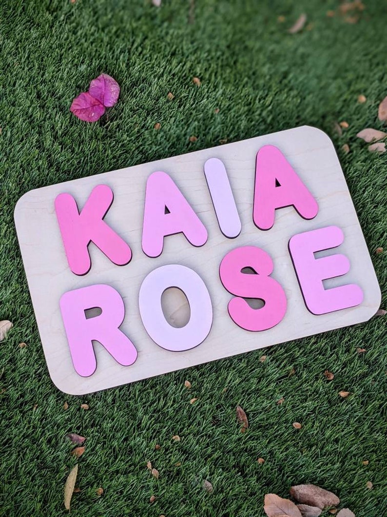 Personalized Name Puzzle Baby Gift Baby Shower Gift Nursery Etsy