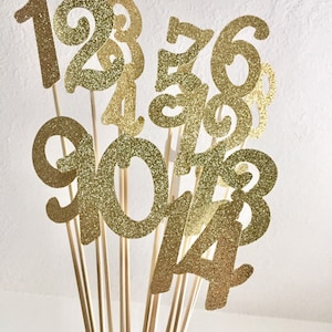 Number Centerpiece Ticks Free Printable