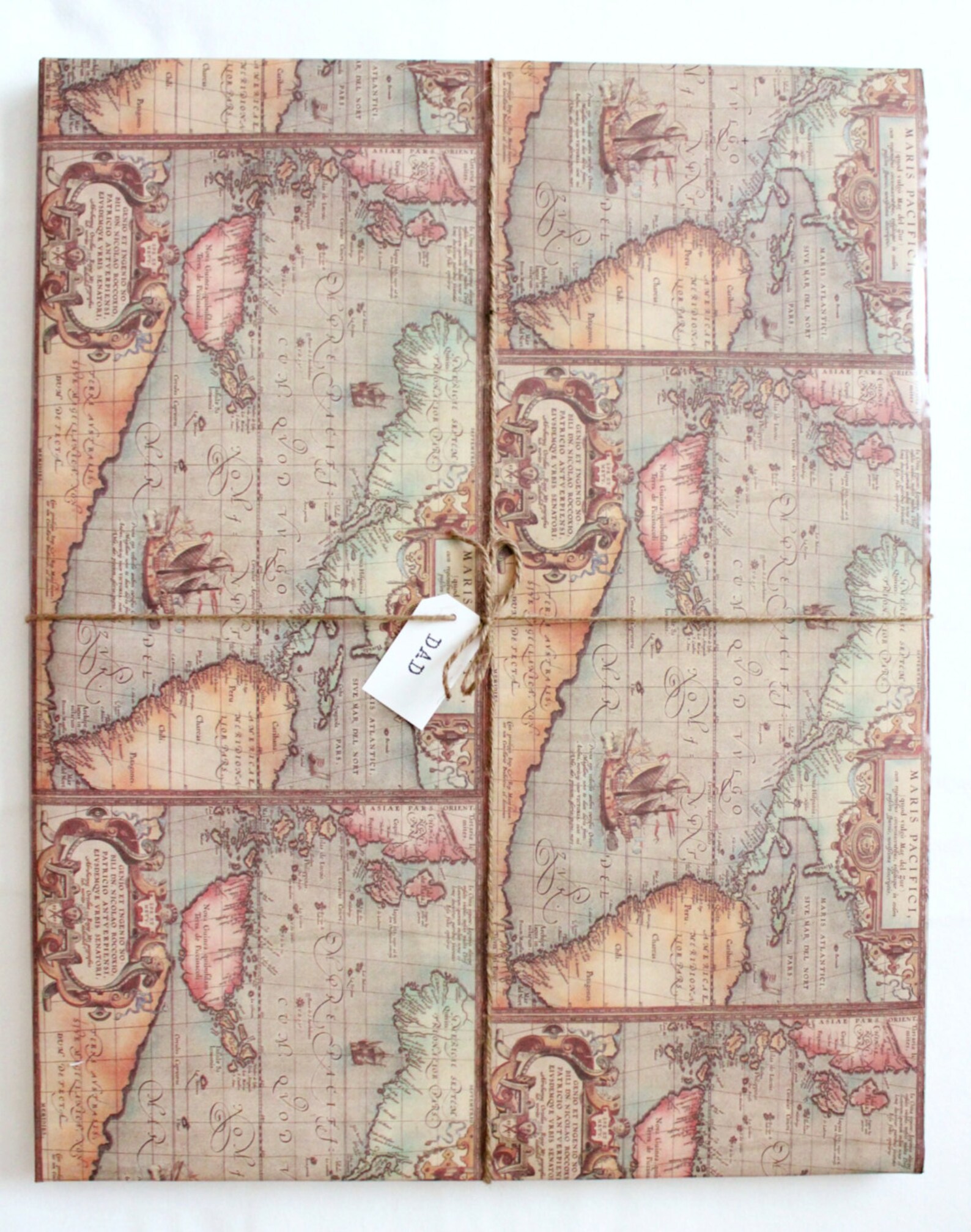 Old World Map Wrapping Paper 2X10 Ft Masculine Gifts Etsy