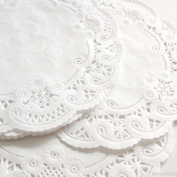 White Paper Doilies Etsy