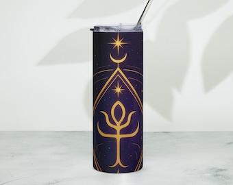 Spiritueller Edelstahlbecher, Sigil Reisebecher, Göttliche Führung Tasse