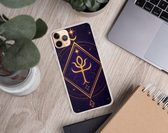 Göttliche Führung Sigil iPhone Hülle, mystisches Boho Tech Accessoire, spirituelle Handyhülle