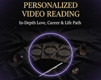 Personalisierte Tarot-Video-Lesung, Liebeskarriere und Einblick in den Lebensweg, 12-Stunden-Lieferung