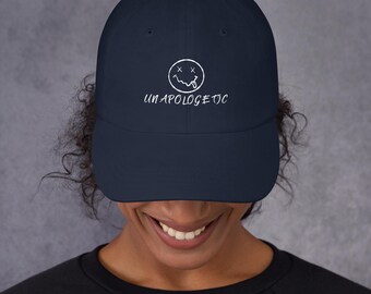 Unapploetic gestickte Baseballmütze, Selbstvertrauen Statement Dad Hat