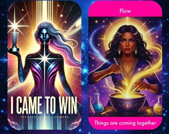 Orakel Karten Deck, ich bin gekommen um Empowerment Karten zu gewinnen