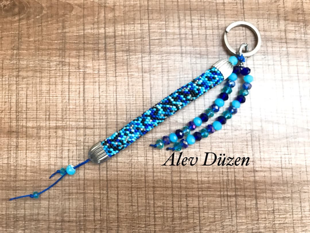 ‼️Webbing Keychain ^ - ^‼️3色‼️ Wristlet Keychain, Floral Watercolor - Weaver Equine