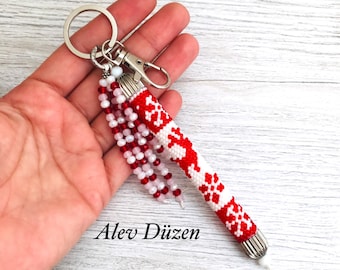 Beaded Key Chain, Beaded Key Chain, Beaded Key Chain, key ring, lanyard, purse keycharm, handbag charm, key finder, keyring, keychain,keyfob