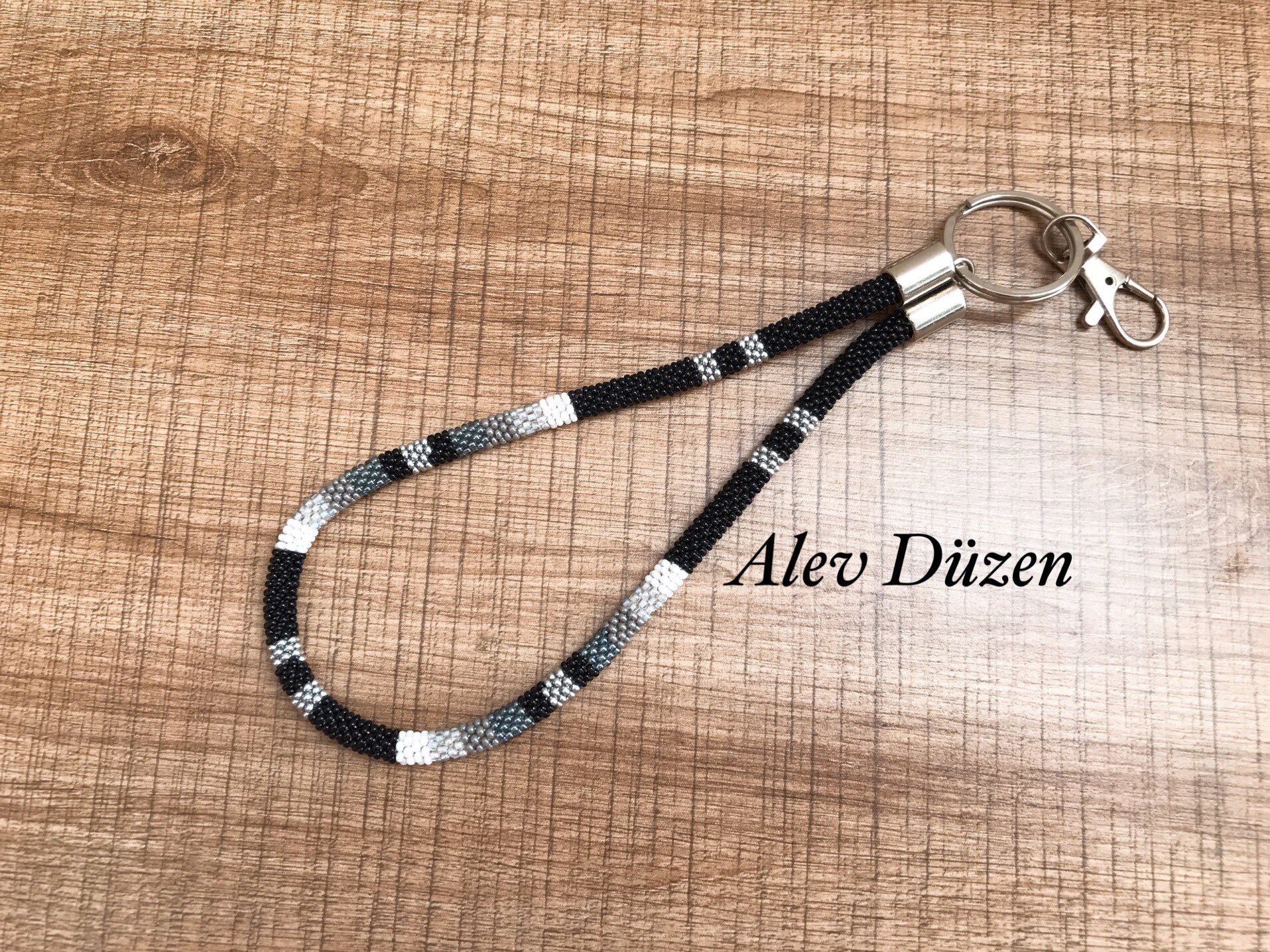 Beaded Keychain Native American Style Id Holder Beaded Card