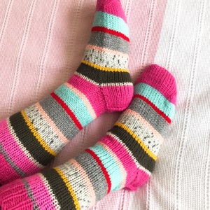 Hand Knit Wool Home Slippers: Extra Long Leg Warmers, Size 39