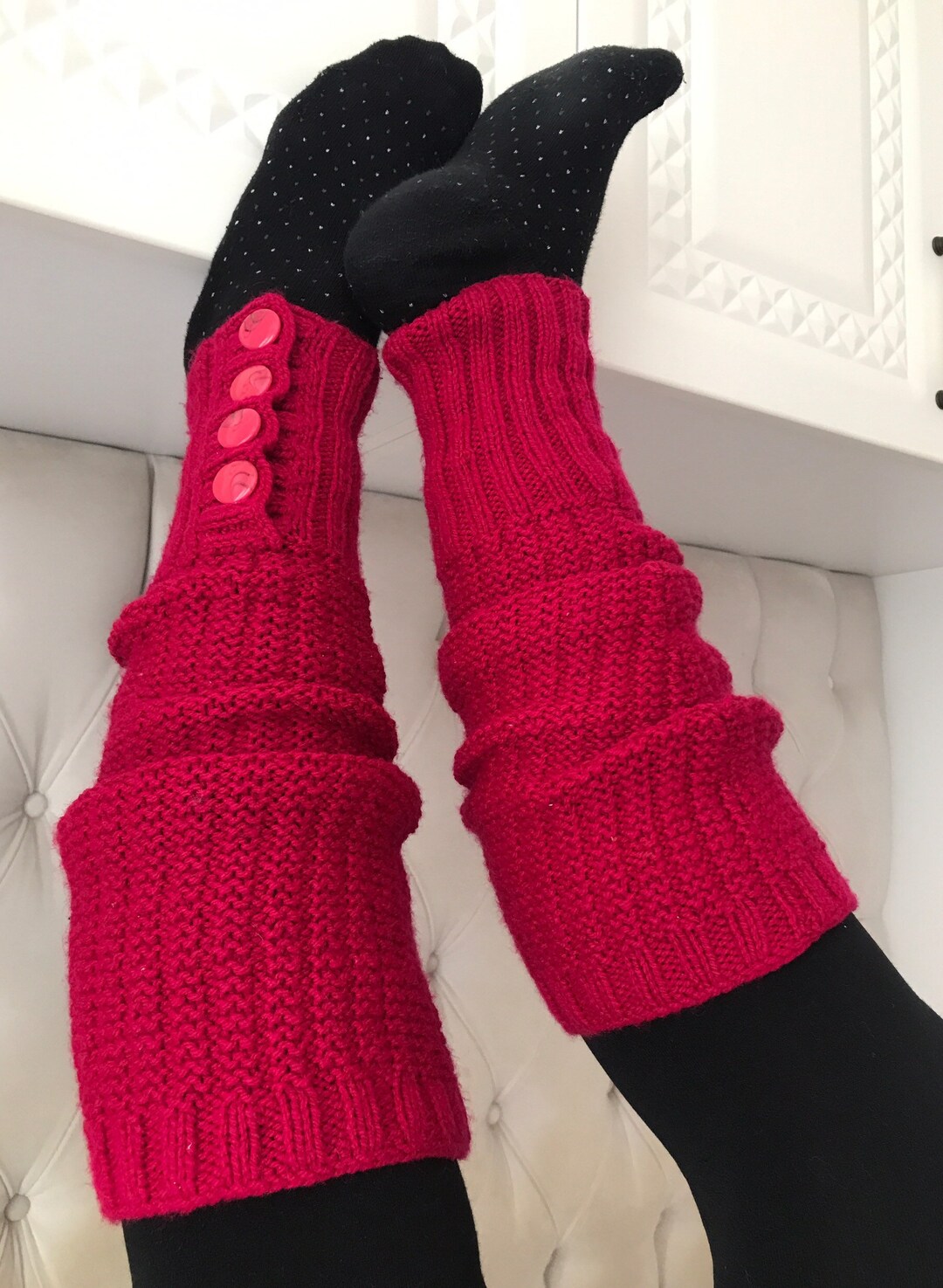 Long Knit Leg Warmers Handmade Leg Warmers / Handknitted Leg Etsy