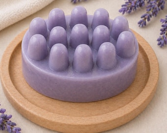 Lavender Massage Bar Soap | Goat Milk Soap | Relaxing Soap | Floral Soap | Handmade Soap | Self Care Gift | Spa Soap