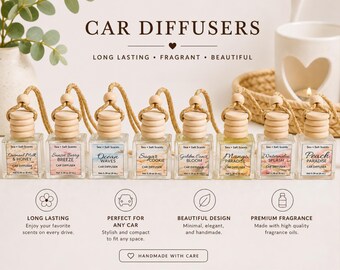 Diffusore di profumo per auto / Deodorante per auto da appendere / Deodorante per auto a lunga durata / Diffusore per specchietto retrovisore / Profumo per auto fatto a mano