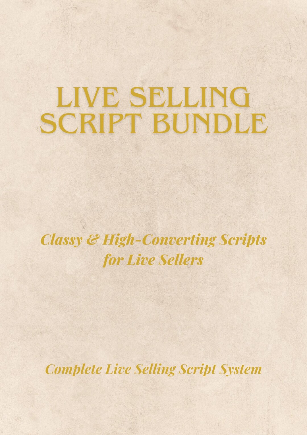 Live Selling Script Bundle | Classy & High-converting Scripts | Digital ...