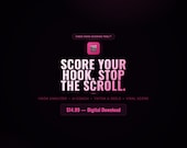 Video Hook Scoring Tool | TikTok and Reels Hook Analyzer | Stop the Scroll | AI Hook Coach | Content Creator Tool | Digital Download