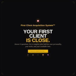 Personalized Client Acquisition System | Freelance Strategy Tool (Digital Download)
