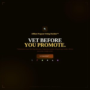 Herramienta de evaluación de programas de afiliados / Detector de señales de alerta, guía de negociación (Veredicto de IA)