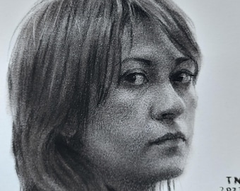 Retrato personalizado a carboncillo y lápiz a partir de una foto, obra de arte realista 100% dibujada a mano, dibujo familiar personalizado con mascota, regalo conmemorativo original.