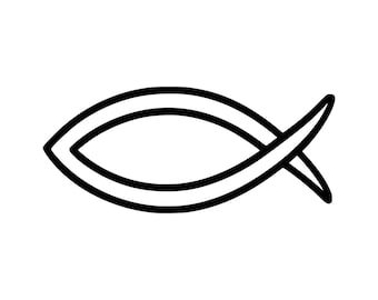 Christian Fish SVG PNG Cut File, Cricut Design Digital