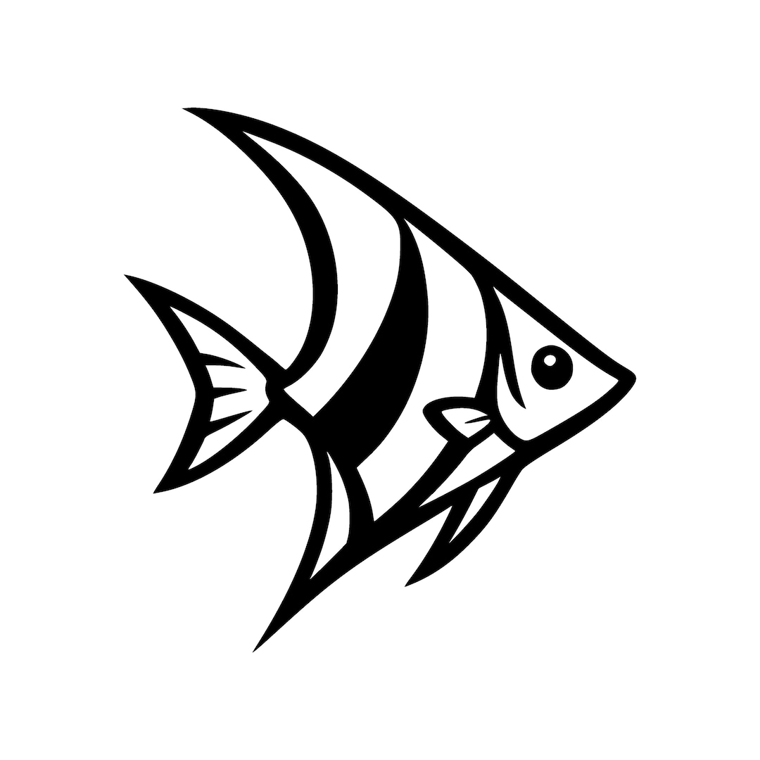 Angelfish SVG PNG Cut File, Cricut Design Digital - Etsy