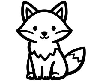 Baby Fuchs SVG PNG Schnittdatei, Cricut Design Digital