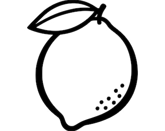 Lemon SVG PNG Cut File, Cricut Design Digital