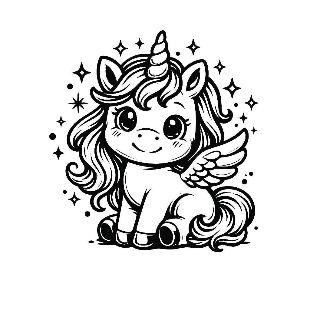 Kawaii Unicorn SVG PNG Cut File, Cricut Design - Etsy
