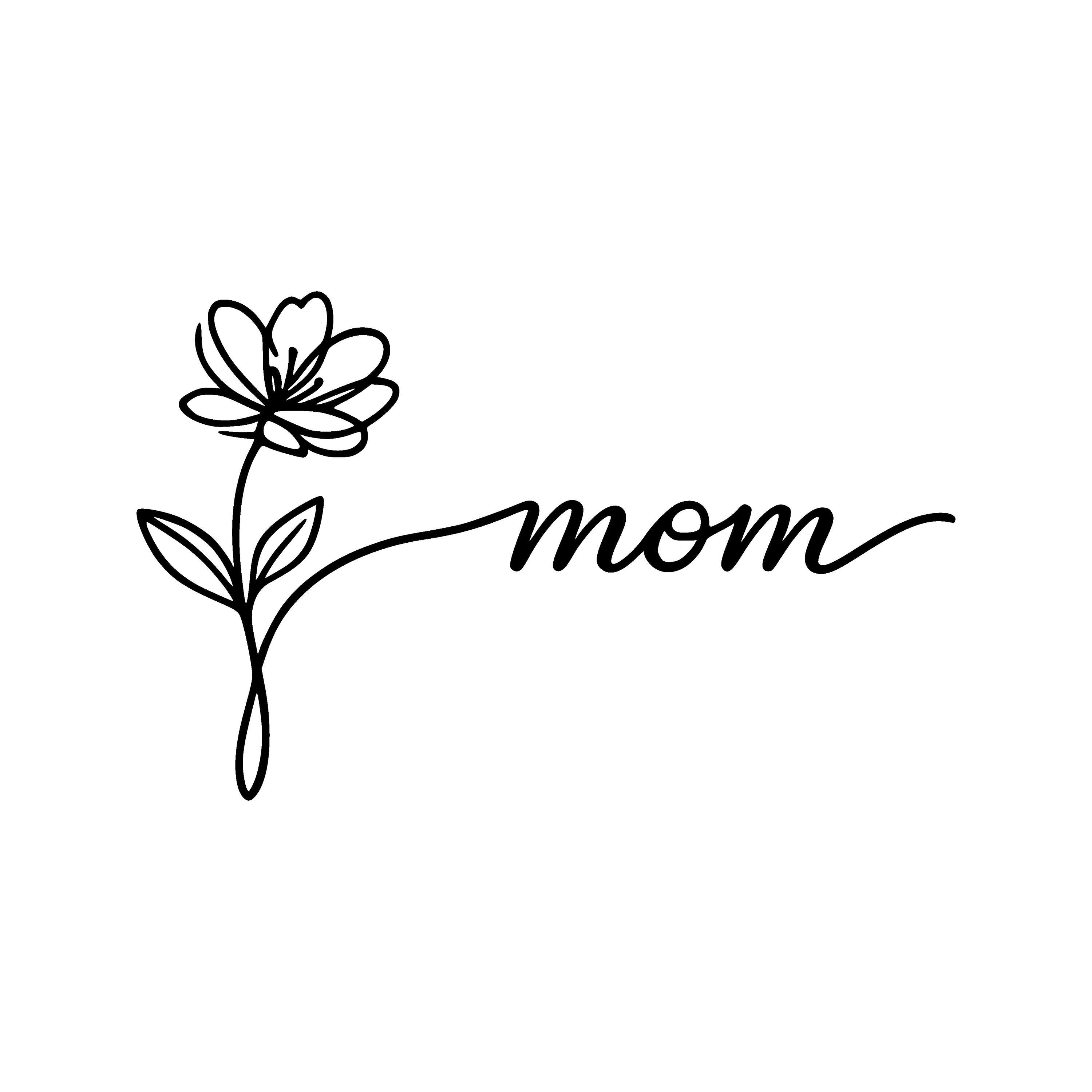 Mother’s Day Floral Mom Clipart SVG PNG Cut File, Cricut Design Digital ...