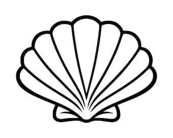 Seashell SVG PNG Cut File, Cricut Design Digital
