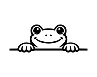 Guck Frosch SVG PNG Schnittdatei, Cricut Design Digital