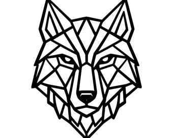 Geometrischer Wolf SVG PNG Schnittdatei, Cricut Design Digital