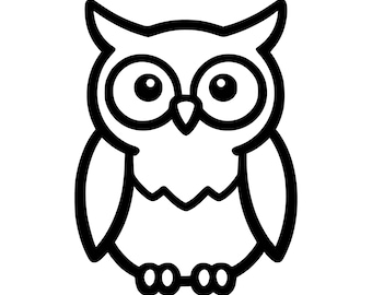 Eule Clipart SVG PNG Schnitt Datei, Cricut Design Digital