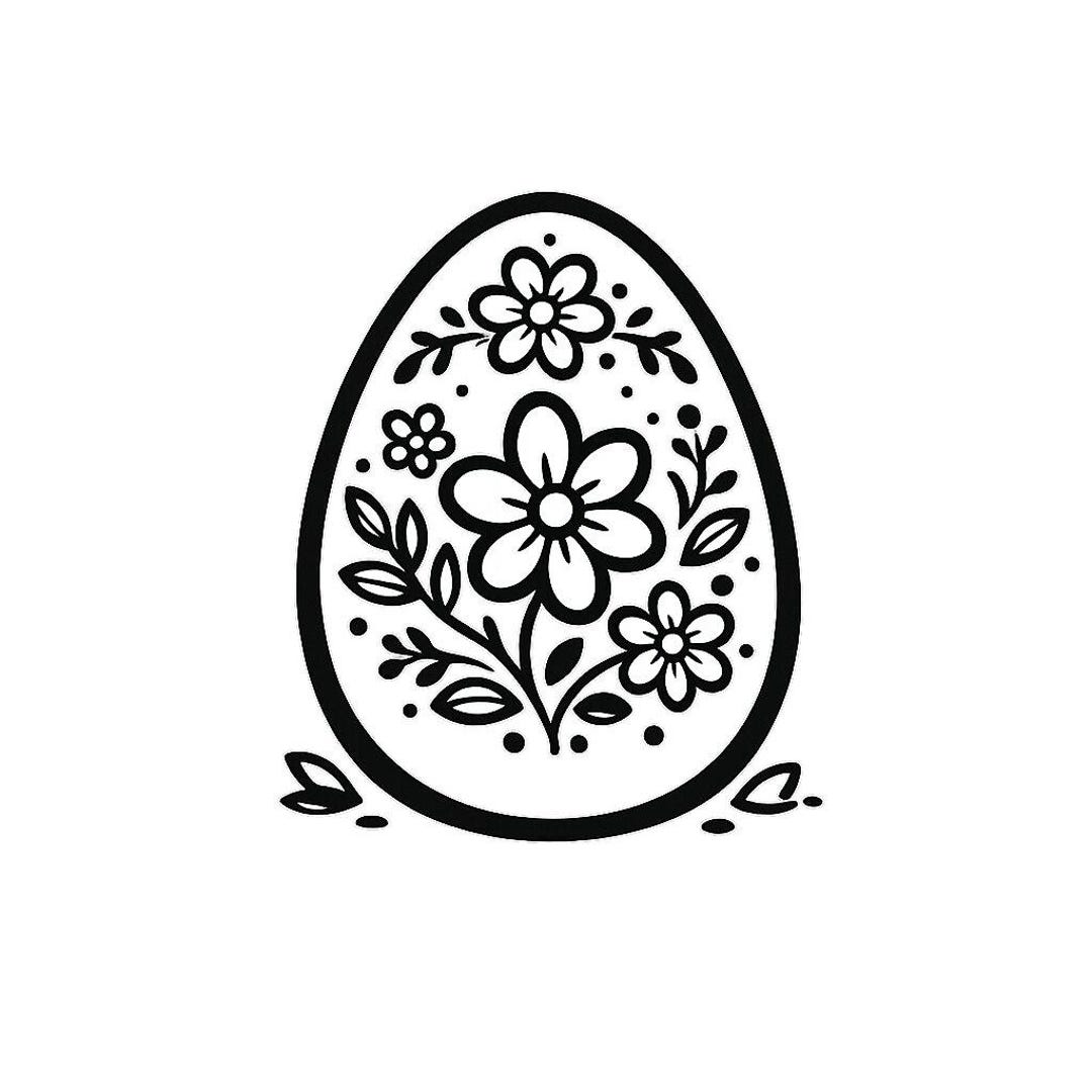 Floral Easter Egg SVG PNG Cut File, Cricut Design - Etsy