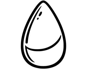 Arquivo de corte digital em SVG e PNG para esponja de maquiagem, design para Cricut.