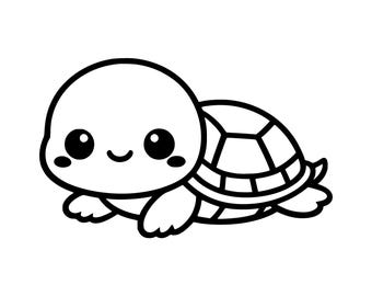 Baby Schildkröte SVG PNG Schnittdatei, Cricut Design Digital