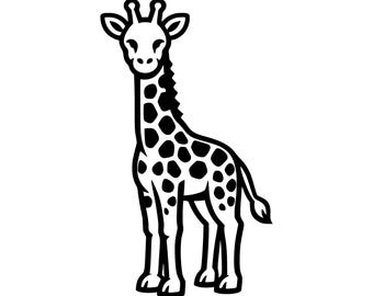 Giraffa SVG PNG File di taglio, Cricut Design Digital