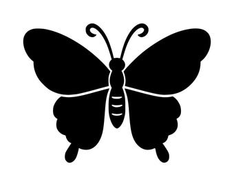 Silhouette di farfalla in formato SVG PNG, file di taglio digitale per Cricut.