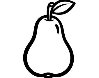 Pear SVG PNG Cut File, Cricut Design Digital