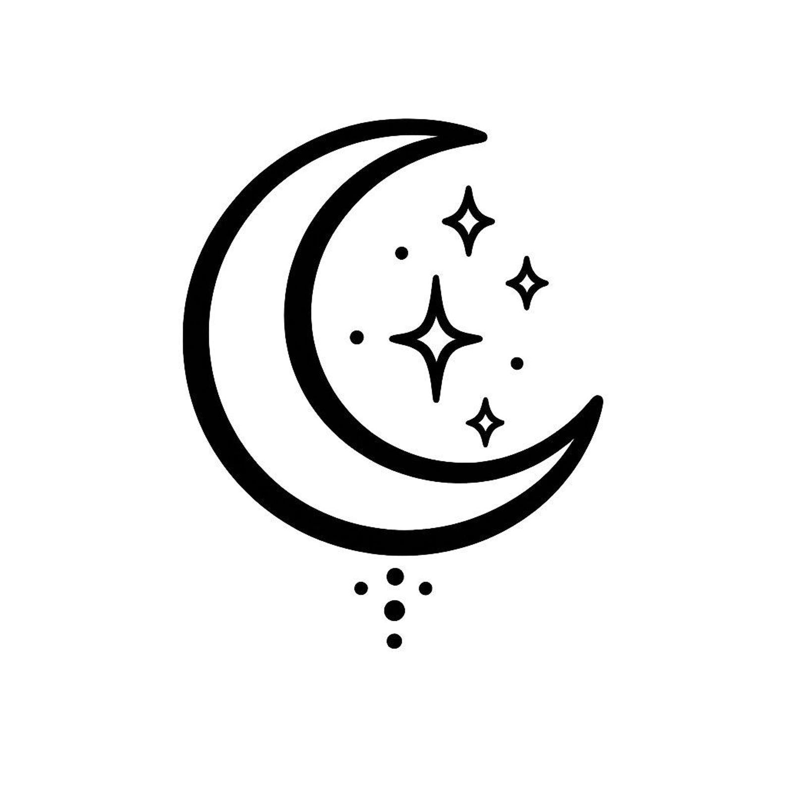 Crescent Moon SVG PNG Cut File, Cricut Design - Etsy