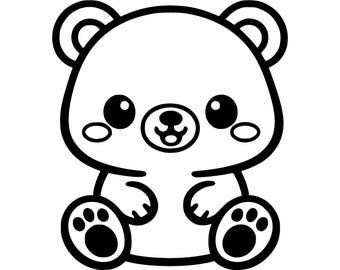 Baby Bär SVG PNG Schnittdatei, Cricut Design Digital