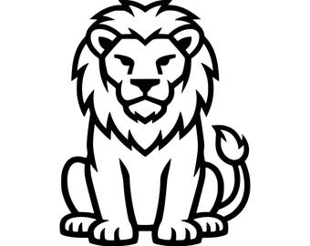Lion SVG PNG Cut File, Cricut Design Digital