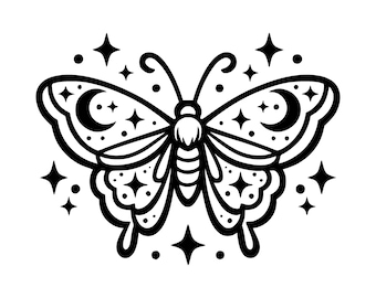 Himmlischer Schmetterling SVG PNG Schnittdatei, Cricut Design Digital