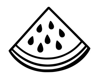 Watermelon Slice SVG PNG Cut File, Cricut Design Digital