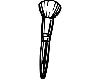 File di taglio SVG PNG per pennello da trucco, design digitale per Cricut