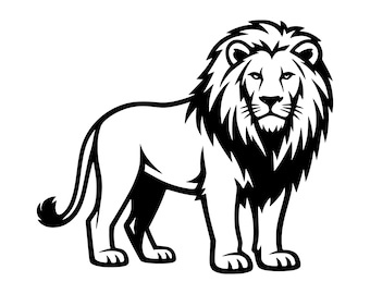Safari Lion SVG PNG Cut File, Cricut Design Digital