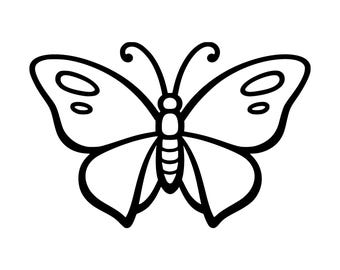 Simple Butterfly SVG PNG Cut File, Cricut Design Digital
