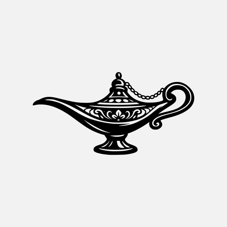 Magic Lamp SVG PNG Cut File, Cricut Design Digital - Etsy
