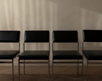 ヴィンテージ SM07 ダイニングチェア、Cees Braakman 作、Pastoe、オランダのモダニスト、4 個セット、1960 年代