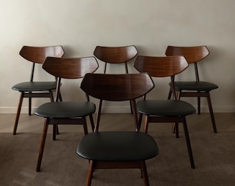 Vintage Dining Chairs by Louis van Teeffelen for AWA, Dutch Mid Century, 1960s, Set Of 6