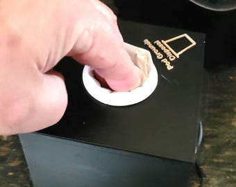 Coffee Pod Grounds Disposal Box – K-Cup Compost Organizer – 3D Printed Counter Top Storage